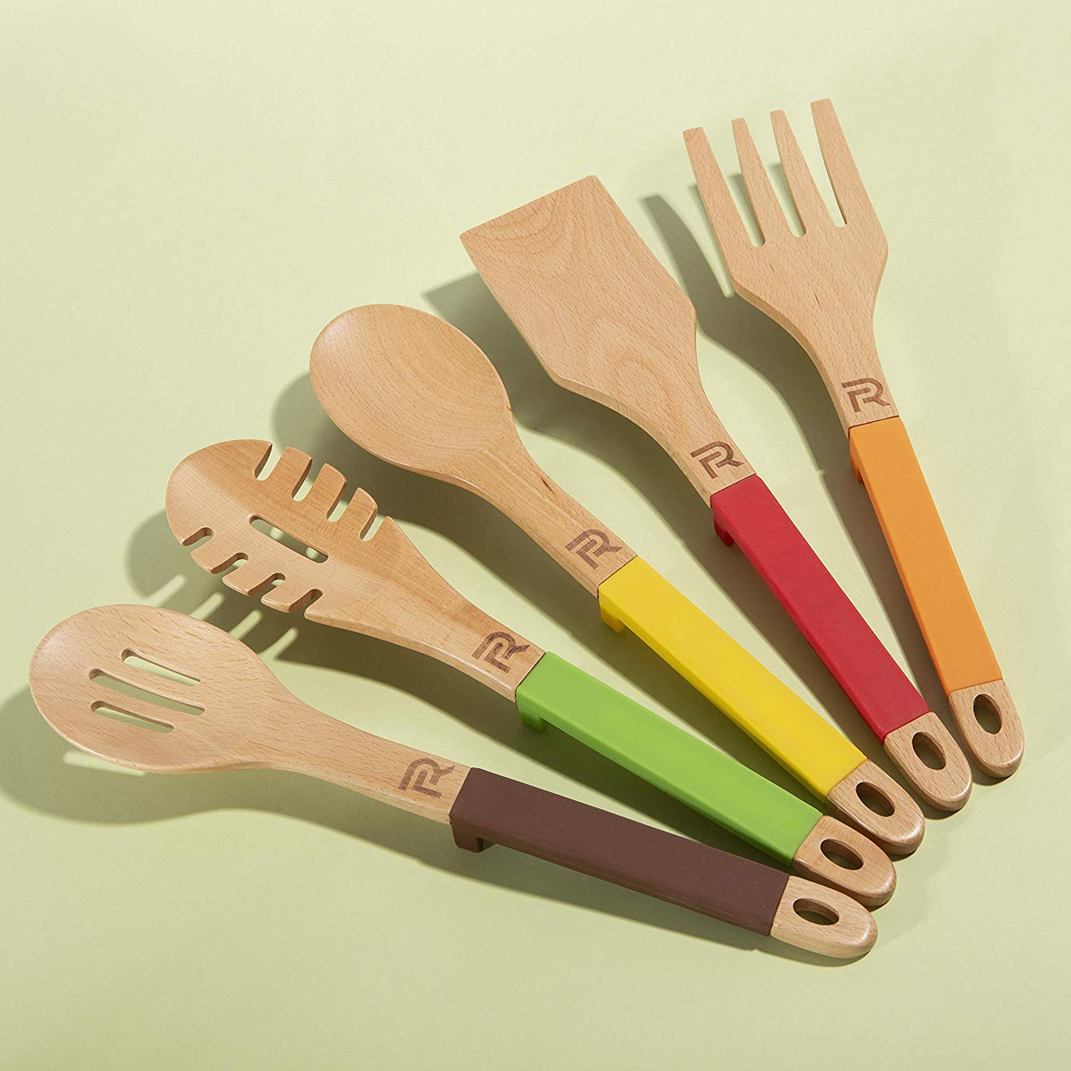Riveira Star War Gifts Home Decor Wooden Spoons For Cooking Utensils Set  6-piece Starwars Gifts Kitchen Utensils Spatulas For Nonstick Cookware Gift